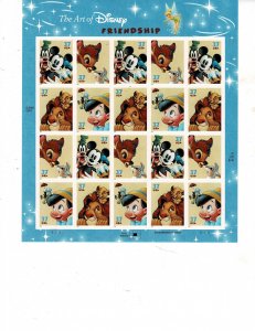 Disney  Friendship 37c US Postage Sheet #3865 VF MNH