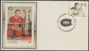 CANADA # 3027.13 - LEGENDS of HOCKEY MAURICE RICHARD on SUPERB FIRST DAY COVER