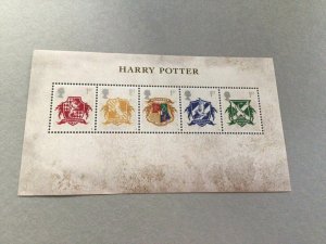 British Harry Potter mint never hinged stamps sheet Ref 58295 