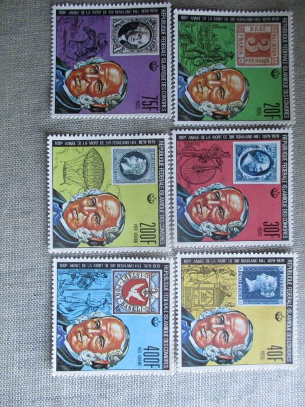 Comoro Islands, Scott# 393-398, MNH