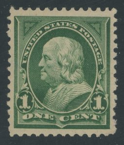 USA 279 - 1 cent Franklin - VF/XF Mint light hinged & sound