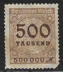 Germany #280 500th m Numeral ~ MNG