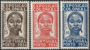 Portugal 1934 Sc 558-60 set MLH*