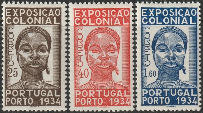 Portugal 1934 Sc 558-60 set MLH*
