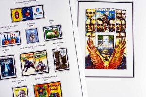 COLOR PRINTED SLOVAKIA 1939-2010 + 2011-2020 STAMP ALBUM PAGES (136 ill. pages)