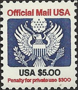 # O133 MINT NEVER HINGED EAGLE HOLDING ARROWS AND BRANCH