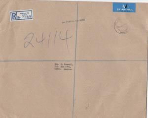 blantyre malawi 1966 huge registered stamps cover ref 12991