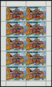 Sierra Leone 855 Sheet MNH Disney, CAPEX, Yukon Post Office