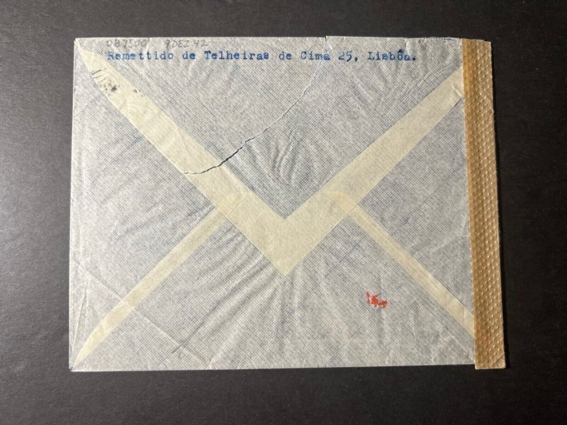 1942 Portugal Airmail Cover Lisbon to Vienna Austria
