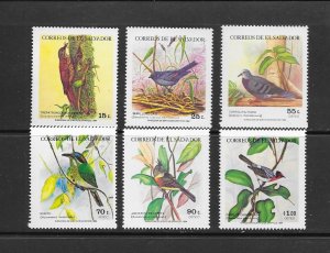 BIRDS - SALVADOR #1024-29  MNH