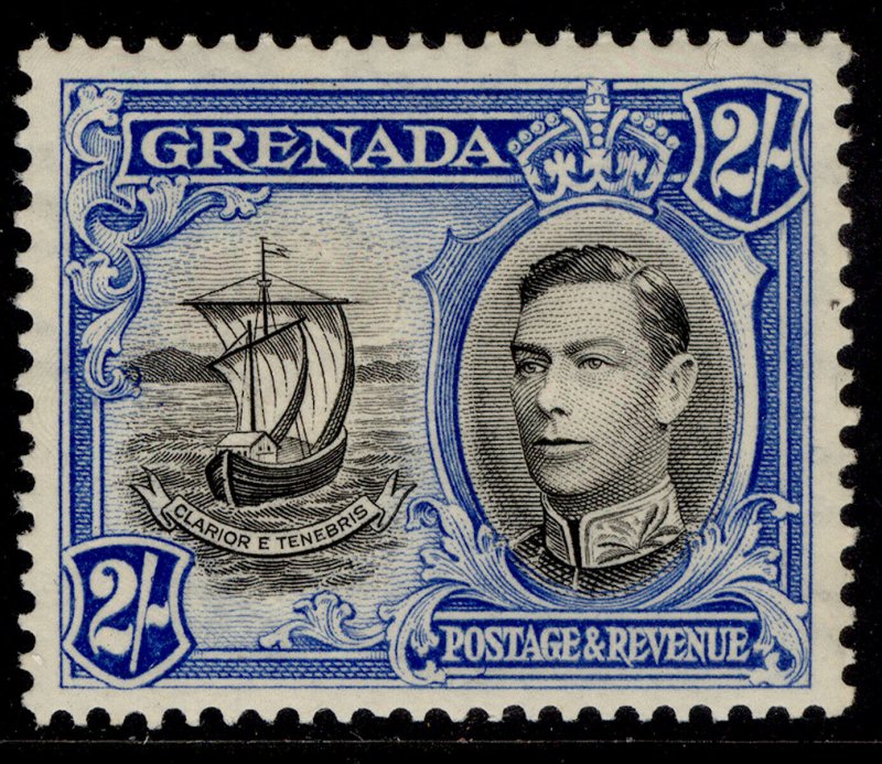 GRENADA GVI SG161a, 2s black & ultramarine, M MINT. Cat £42. PERF 12½ X 13½