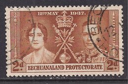 Bechuanaland 1937 KGV1 2d Coronation Yellow Brown Used SG 116 ( L1258 )