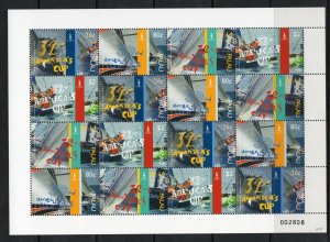 PALAU SG2325/8 2007 AMERICAS CUP SHEETLET MNH