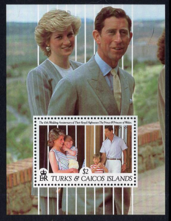 Turks and Caicos 922 Souvenir Sheet MNH VF