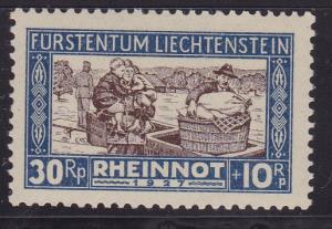 Liechtenstein 1926 Semi-Postal Scott B7-B10 Cmplt (4) Rhine Flood Relief VF/NH