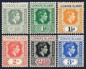 Leeward Islands 120-125,MNH.Michel 89,91,93,95,97,99. King George VI,1949.