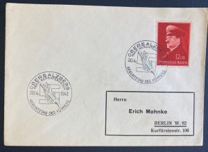 1941 Obersalzberg Germany First Day Cover FDC To Berlin Leader Birthday