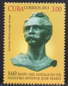 CUBA Sc# 5352  JOSE MARTI busts statue  2013  MNH mint