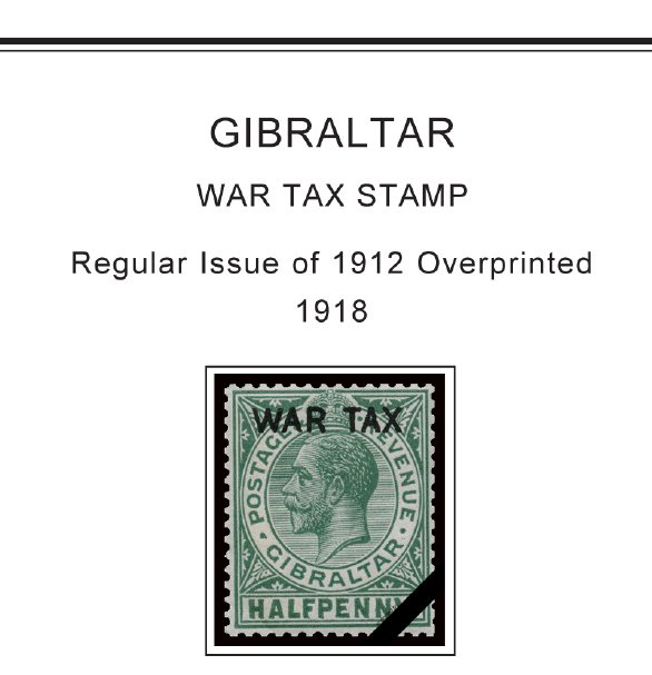 COLOR PRINTED GIBRALTAR 1886-2010 STAMP ALBUM PAGES (197 illustrated pages)