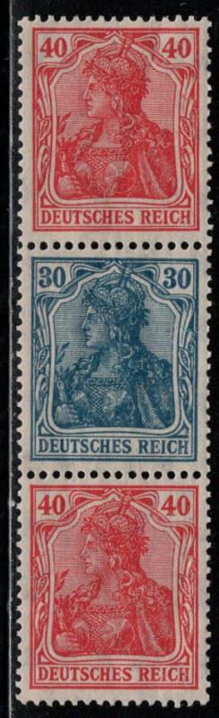 Germany Scott # 124 (2), 123, mint hr, se-tenant, Mi# S22a