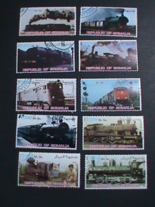 SOMALIA STAMP:2002  WORLD CLASSIC TRAINS CTO -MNH LARGE SET. #1