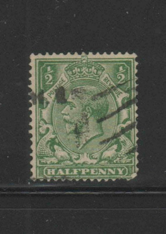 GREAT BRITAIN #210 1934 1/2p KING GEORGE V F-VF USED a