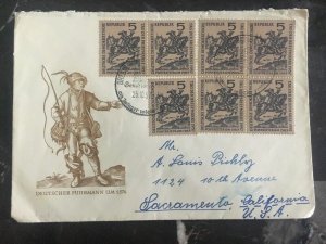 1957 Dresden East Germany DDR First Day Cover German Fuhrman To Usa