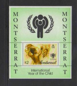 MONTSERRAT #405a 1979 INT'L YEAR OF THE CHILD MINT VF NH O.G S/S aa