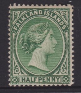 Falkland Islands Sc#9 MH - tiny thin