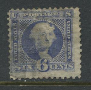 USA 1869 6 cents Washington used