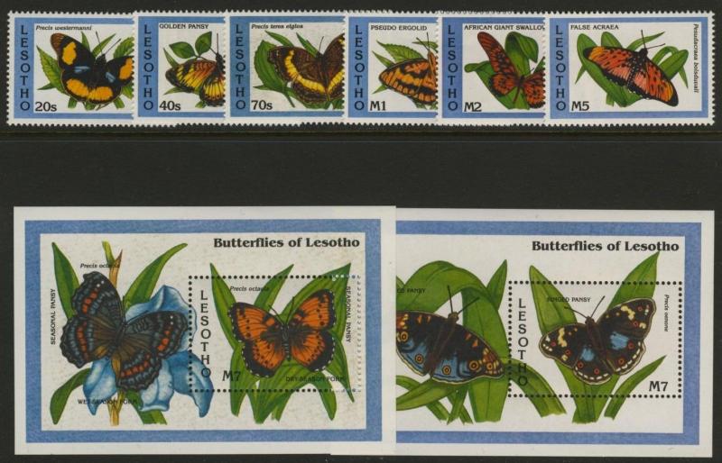 Lesotho 961-8 MNH Butterflies