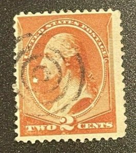 Scott#: 210 - George Washington 1883 2c used single stamp - Lot 4