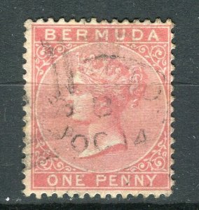 BERMUDA; 1890s early classic QV issue fine used 1d. value