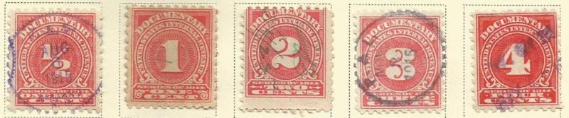 U.S. Scott #R206-R215-R217-R218 Revenue Stamp - Used Single