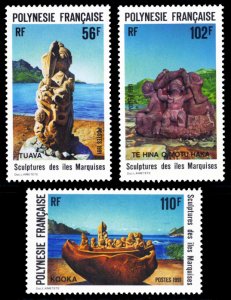 French Polynesia 1991 Scott #567-569 Mint Never Hinged