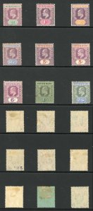 Northern Nigeria SG20/7 Set Wmk Mult CA (2/6 rounded corner) M/M Cat 170 pounds