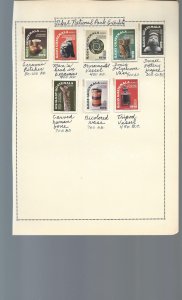 15 Quadrille Pages containing MOGNH stamps from Peru