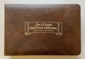 United States Booklet of 23kt Gold Classic Stamp Proofs  O