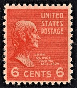 US 811 MNH VF 6 Cent John Quincey Adams