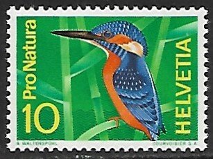 Switzerland # 473 - Kingfisher - MNH.....{U}