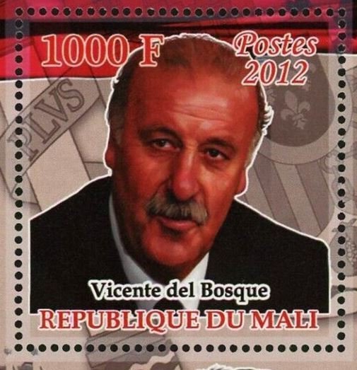 Xavier Hernandez Stamp Soccer European Championship 2012 Spain Sov Sheet MNH