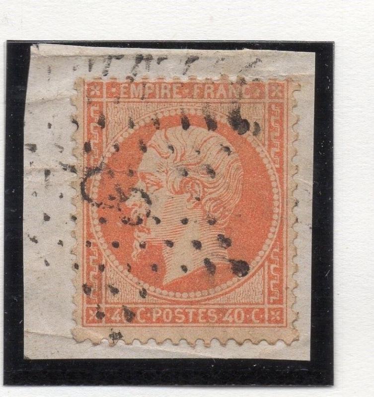 France 1863 Napoleon Used 40c. Paris Etoile Postmark 8  176118