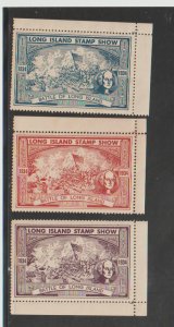 1934 Long Island Stamp Show  Poster Stamp 3 MNG