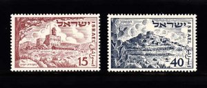 ISRAEL SC# 46-47 NO TAB - MNH