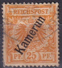 Cameroun #5 F-VF Used CV $37.50  (Z6628)