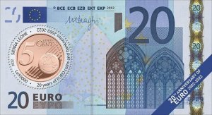 Sierra Leone - 2022 Euro Currency Anniv. - Stamp Souvenir Sheet - SRL220170b2