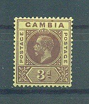 Gambia sc# 75 mh cat value $2.25