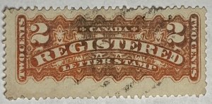 CANADA 1875 #F1 Registration Stamp - Used