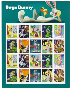 U.S. #5494-5503 BUGS BUNNY FULL SHEET MINT, VF, NH