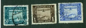 Romania 1931 #RA16 - RA18 U SCV(2024)=$0.75